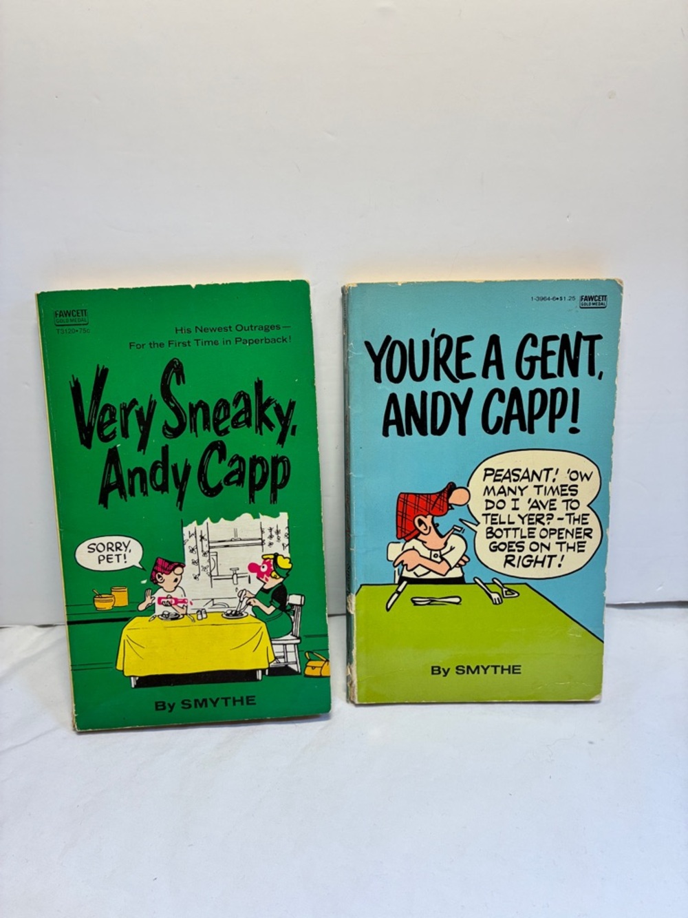 2 Vintage Andy Capp Comic Paperbacks 1978 and 1969 You’re A Gent Very Sneaky